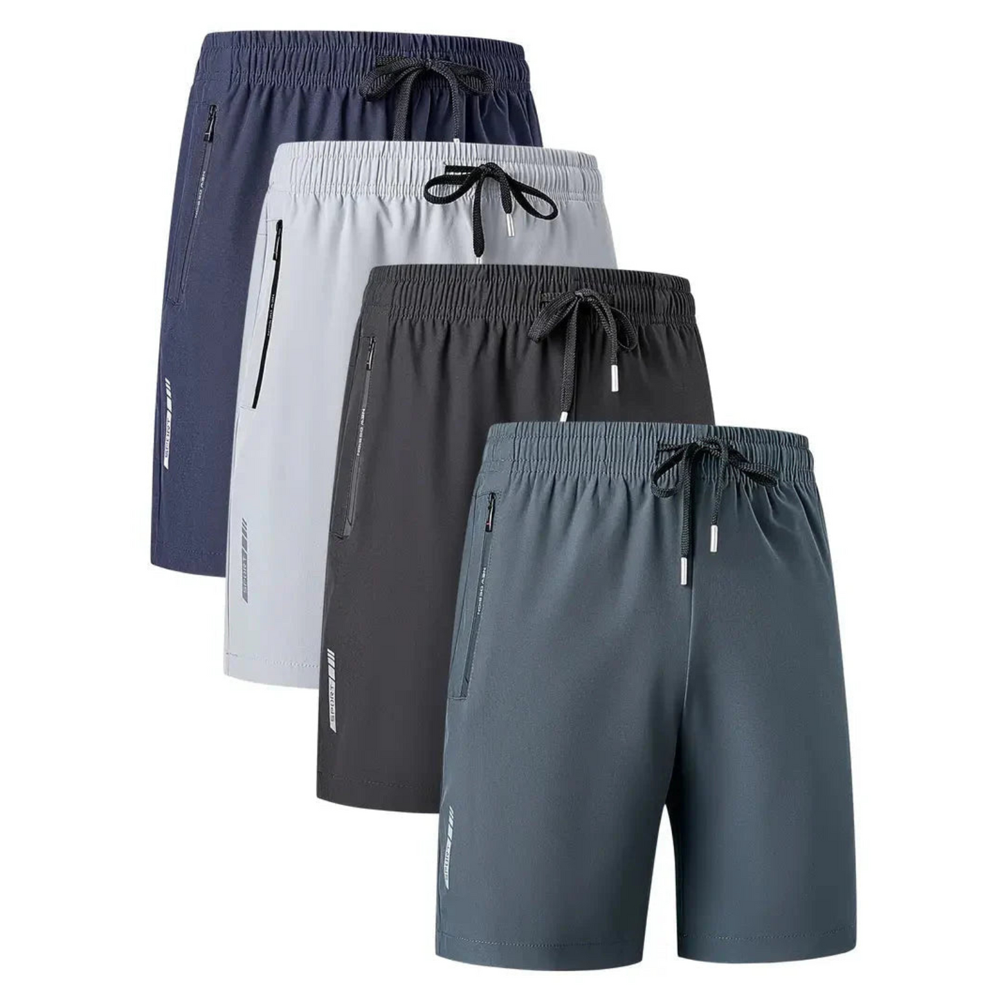 Pack of 4 Men's Stretchable Cotton Shorts