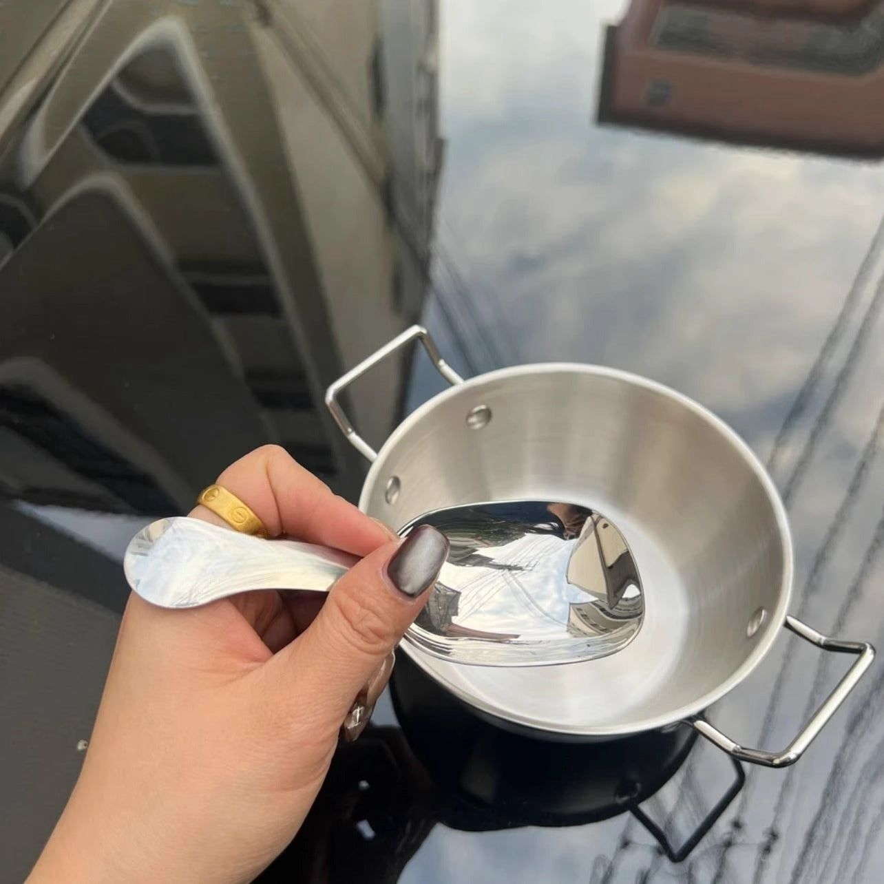 Stainless steel mini pots