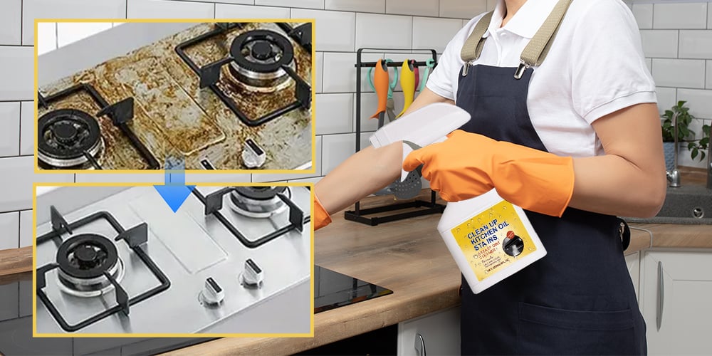 Revolutionary Kitchen Degreaser Spray: Effortlessly Eliminate Stubborn Grease & Grime!