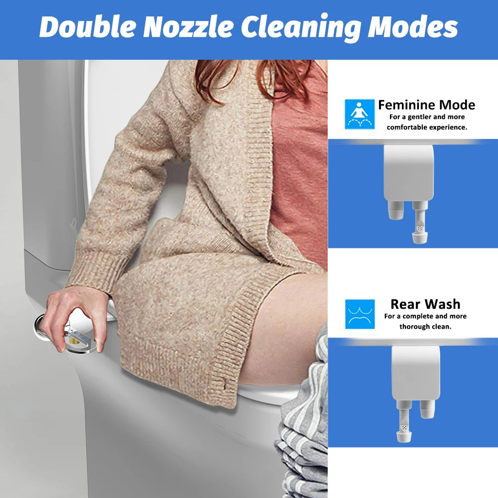 1 Bidet Toilet Seat Ultra-thin Non-Electric