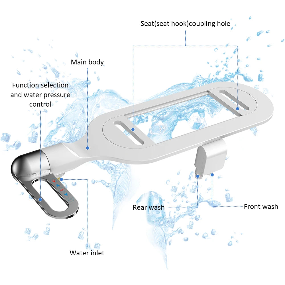 1 Bidet Toilet Seat Ultra-thin Non-Electric