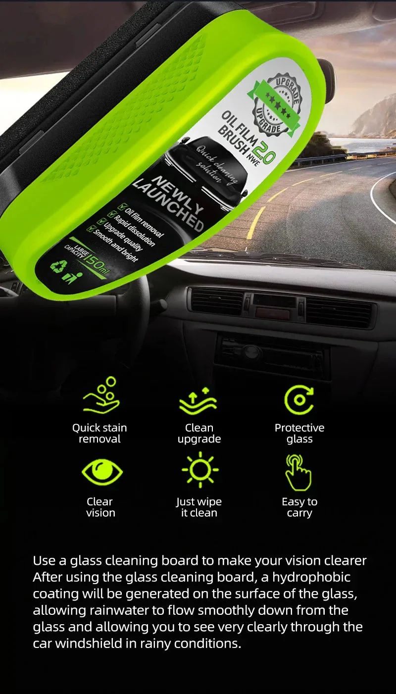 Car Windshield Cleaning Brush - Pack Of 2