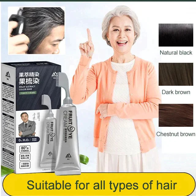 Fruit Essence Hair Dyeing Comb（40% OFF）