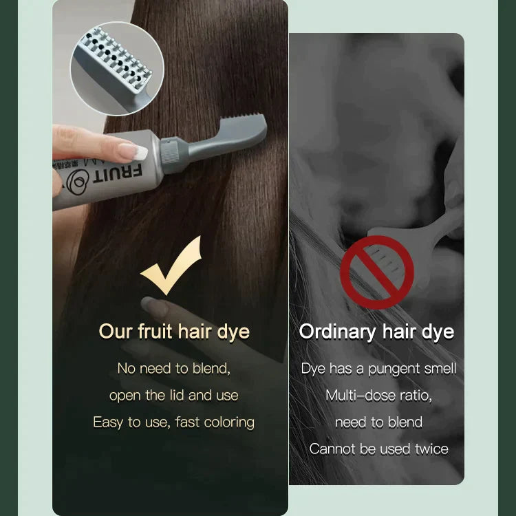Fruit Essence Hair Dyeing Comb（40% OFF）
