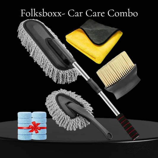 New 5 PCS Microfiber Car Duster Brush Complete Cleaning Kit