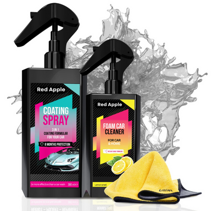 3 in 1 Car/Bike/Motorcycle Cleaner Combo – German Tech Spray & Foam for a Showroom Shine