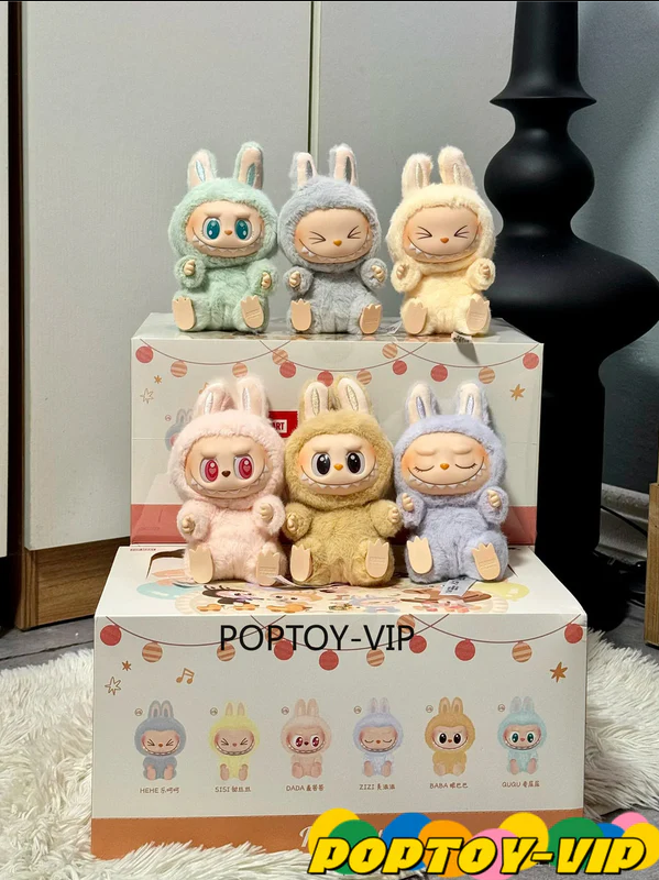Labubu doll with keychain – the monsters big into energy series – blind box surprise collectible (mystery color – 1 pc from 6 variants)