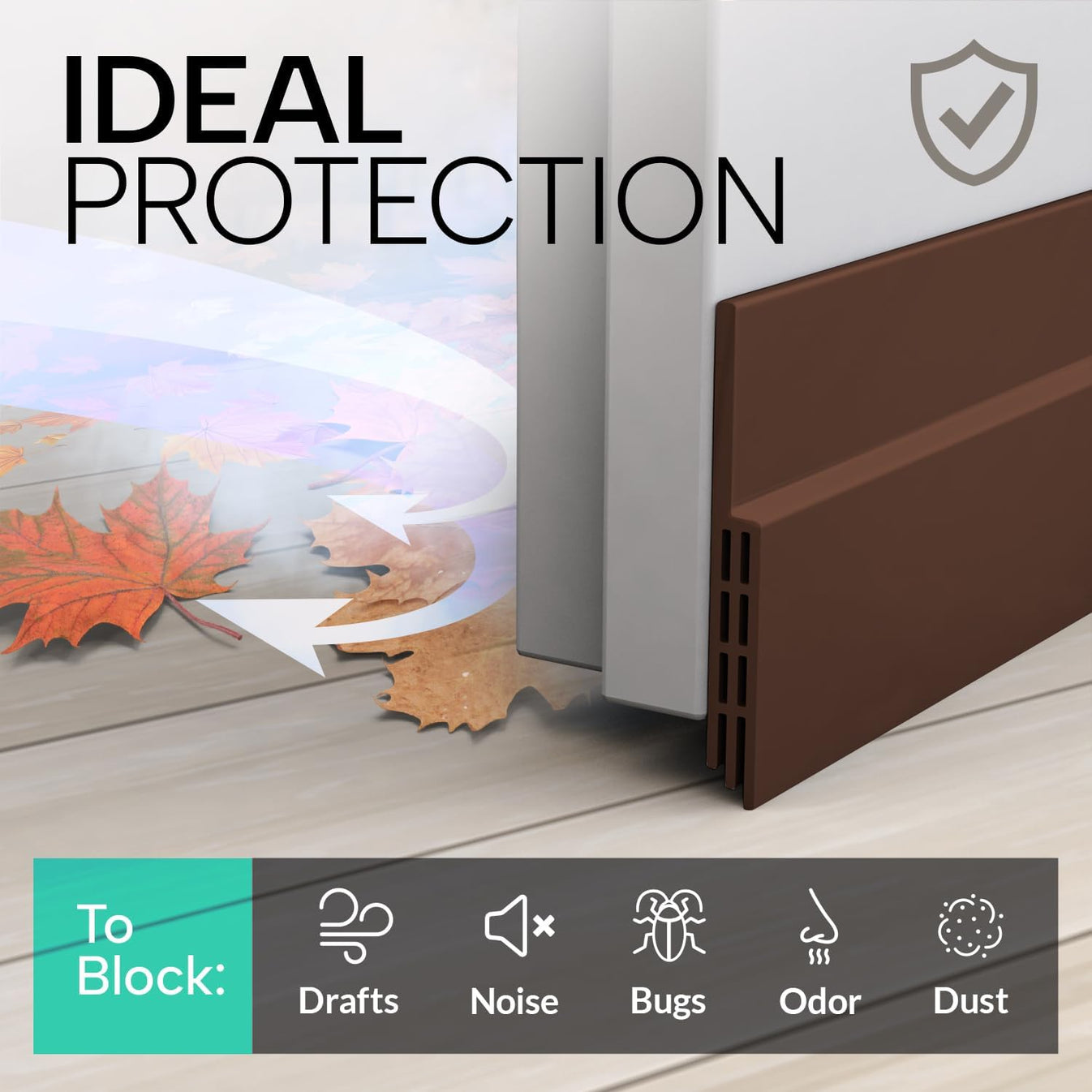 SealGuard Door Draft Stopper Pack of 3