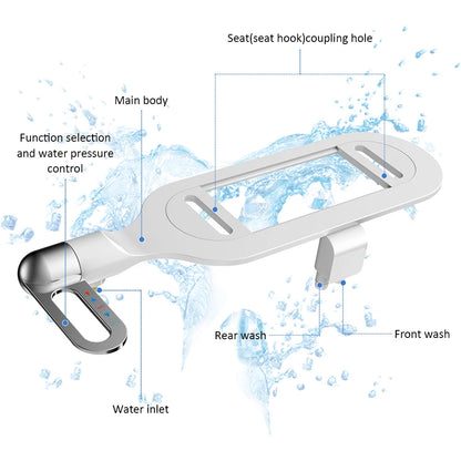 1 Bidet Toilet Seat Ultra-thin Non-Electric